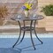 GDFStudio Buda Outdoor Cast Aluminum Dining Table, Shiny Copper